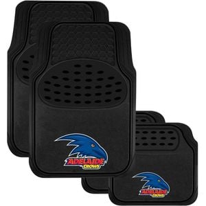 ADELAIDE CROWS Official AFL Universal Rubber Car Floor Mats Carpet