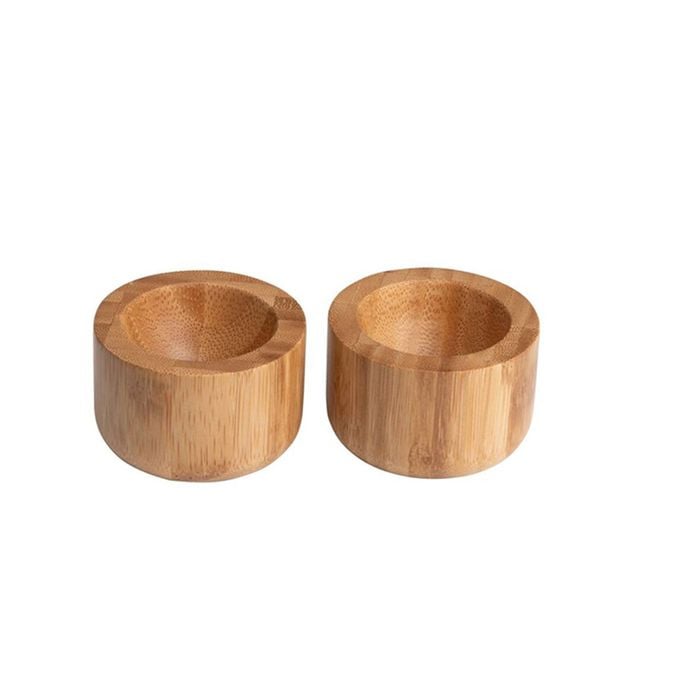 2pc Euroline 5cm Boiled Egg Cups Serving Set - Natural