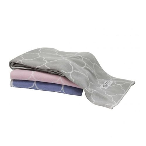 Onkaparinga Organic Cotton Reversible Knit Baby Blanket Grey White Bunnings Australia