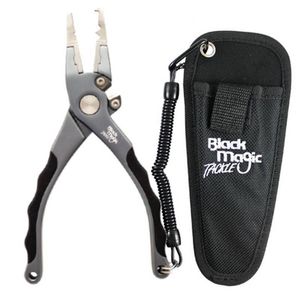 Black Magic Compact Fishing Pliers Gun Metal