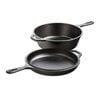 Lodge Logic Quart Cast Iron Combo Cooker With Helper Handle 3l