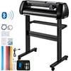 VEVOR Vinyl Cutter Machine Black Offline Bluetooth Steel Roller Shaft Adjustable Speed Force