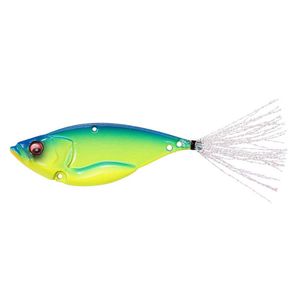 Megabass VibrationX Dyna Response 1/4oz Metal Vibration Sinking Fishing Lure Blue Back Chartruse