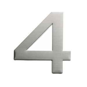 Sandleford 150mm Stainless Steel Plaza House Number 4