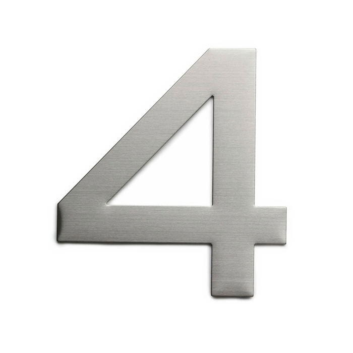 Sandleford 150mm Stainless Steel Plaza House Number 4