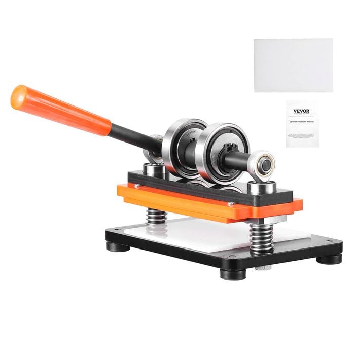 VEVOR Leather Cutting Machine Black Dual Guide Shafts for Various of Materials