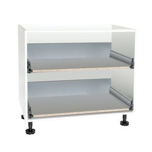 Kaboodle 900mm 2 Metal Sided Drawer Base Cabinet 