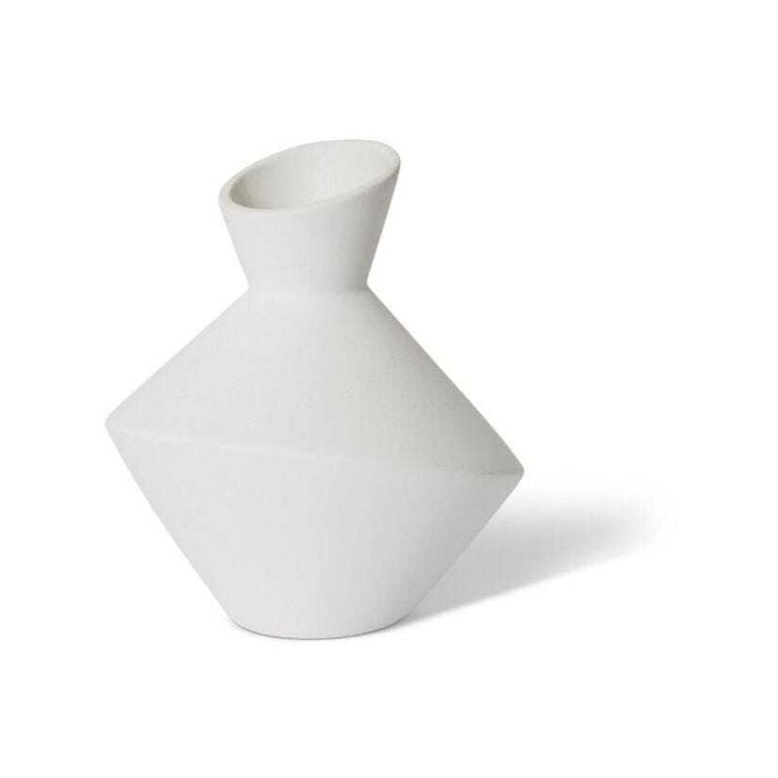 E Style Elena 20cm Ceramic Flower Vase Decor - Off White