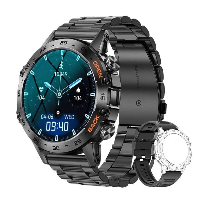 Smart Fitness Watch Sports Fitness Tracker Watch -Steel