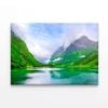 Scandinavian with Mountains  Print 100% Australian Made 75 x 50cm  (Stretched)