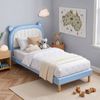 Artiss Kids King Single Bed Frame Blue and White