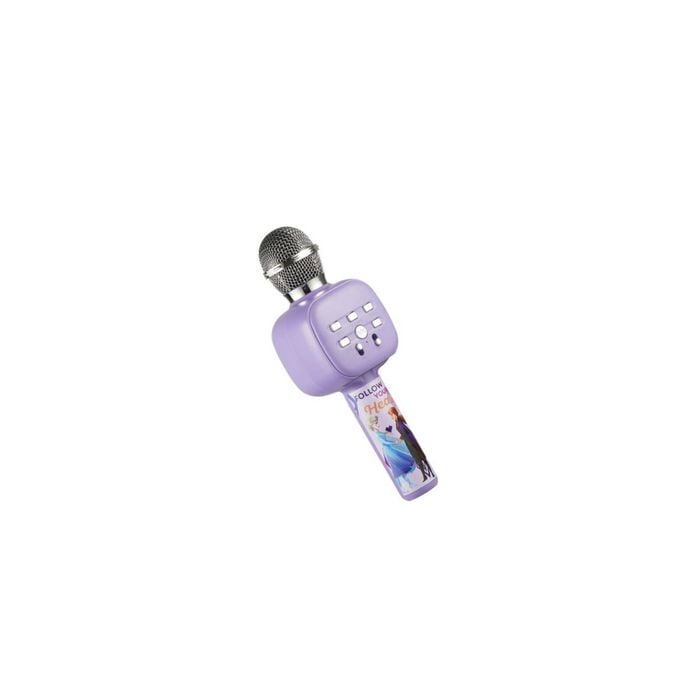 Disney Frozen Handheld Karaoke Microphone Bluetooth Mic With Speaker Micro Sd Flash Drive