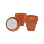 Citronella Round Terracotta Candles - 3 Pack