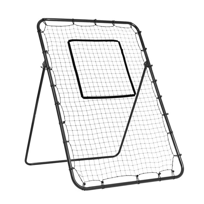 VEVOR 121x100x173cm Baseball And Softball Rebounder Net Black PitchBack Adjustable Angles