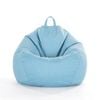 Catzon Bean Bag Chair Cover (No Filler) Linen Washable-LightBlue(3XL)