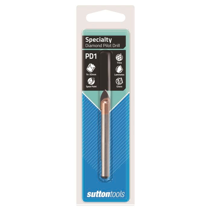 Sutton Tools 8.0 x 63mm Diamond Holesaw Pilot Drill