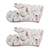 2PK LVD Cotton 16x32cm Oven Mitt Kitchen/Cooking Glove - Cats