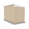 Absco Sheds 1.52 x 3.0 x 2.06m Classic Cream Narrow Single Door Garden Shed