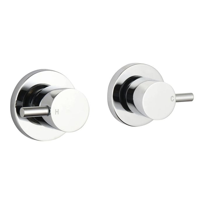 Mondella Resonance Chrome 1/4 Turn Pin Lever Wall Top Assembly