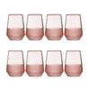2x 4pc Ladelle Panama Drinking Glass Durable Tumbler Kitchen Glassware Coral
