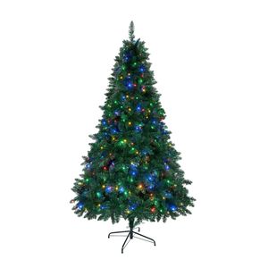 Tinseltown LED Christmas Tree 2.1M 7FT Multi Colour Lights 8 Flash Modes
