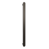 Hotwire 900mm Brushed Nickel Single Vertical Flat Slimline Heated Towel Rail