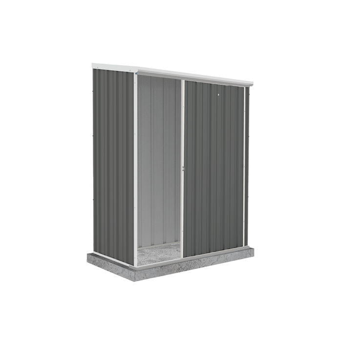Absco Sheds 1.52 x 0.78 x 1.95m Woodland Grey Ezislider Single Sliding Door Garden Shed
