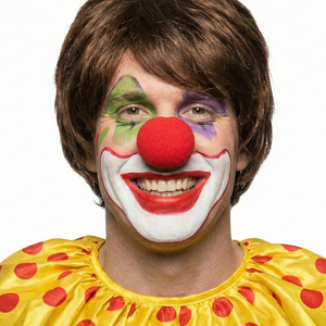 Soft CLOWN NOSE Costume Circus Halloween Spongy Fancy Fun Silly in Red