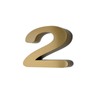 Chrome LED House Number Backlit 200mmH