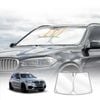 Windshield Sun Shade for BMW X5 SUV 2014-2018 Blocks UV Rays Visor Protector Foldable Sunshade