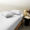 2pc Morrissey Pillowcase Pack 1200TC Cotton/Polyester White