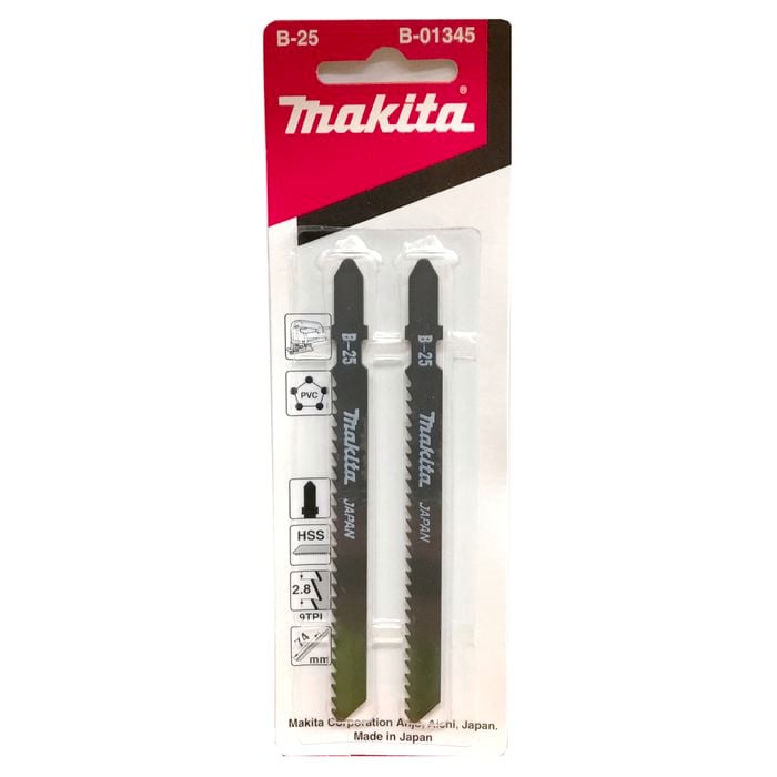 Makita No. B25 9 Teeth Jigsaw Blade - 2 Pack