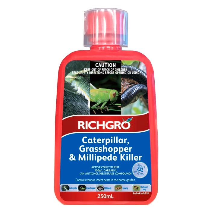 Richgro 250ml Caterpillar Grasshopper And Millipede Killer