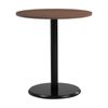 Modern Furniture RUNDA Round Dining Table 70cm - Walnut & Black