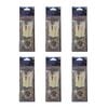 6x Wilson Rigged to Jig Rig 3 Hook Squid Style Jig Fully UV Active - Colour #5
