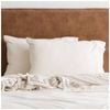 2pc Renee Taylor Comfort T’s Organic Cotton Jersey Standard Pillowcase Oatmeal