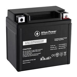 Altus 12V 6ah AGM Motorcycle Battery Deep Cycle Dirt Bike ATV Quad Scooter