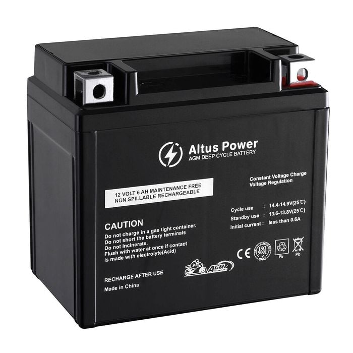 Altus 12V 6ah AGM Motorcycle Battery Deep Cycle Dirt Bike ATV Quad Scooter