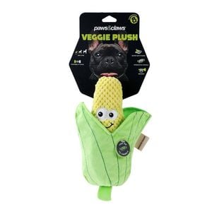 Paws & Claws 26cm Veggie Plush Corn Cob - Green