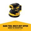 DeWALT 18V 125mm XR Random Orbital Sander - Skin Only