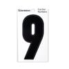 Sandleford 85mm Black Cut Out Self Adhesive House Number 9