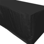 Just Party Linen Black Fitted Rectangular  Tablecloth (2.43m)