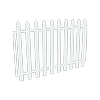 ProtectorAl 0800 - 1500 x 1000mm Pearl White Aluminium Garden Gate Bishop
