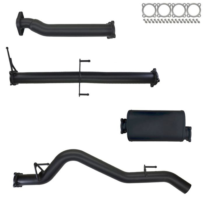 Ignite Exhausts Dpf Back For Mitsubishi Mr Triton 2.4l 3" With Muffler 409 Stainless Steel