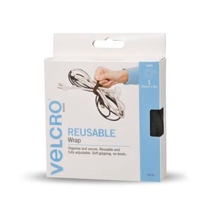 VELCRO® Brand  25mm x 5m Black Reusable Wrap
