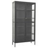 vidaXL Display Cabinet Anthracite 90x40x180 cm  and Tempered Glass