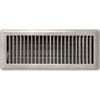 Accord 10 x 30cm Satin Chrome Louvered Floor Register