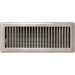 Accord 10 x 30cm Satin Chrome Louvered Floor Register
