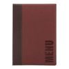 Securit Contemporary Menu Cover Holder Synthetic Leather Wine Red A4 339x245x5mm Commercial Restaurant Cafe Hospitality
