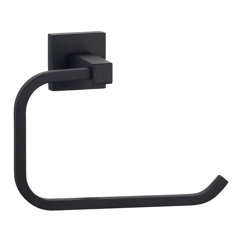 Rococo Matte Black Toilet Roll Holder